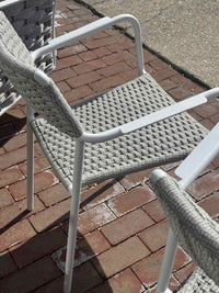 Pair of Echo Dining Armchairs in Silver