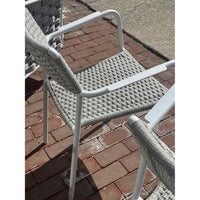 Pair of Echo Dining Armchairs in Silver - colletteconsignment.com