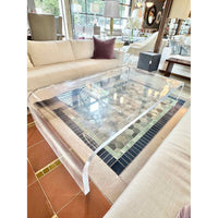 Lucite Waterfall Coffee Table
