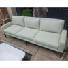 'Varenna' Green Upholstered 3-Seat Outdoor Sofa by Walters Outdoor