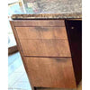 Contemporary Executive Desk w/ A Marble Top 72"Lx35"Wx29"H
