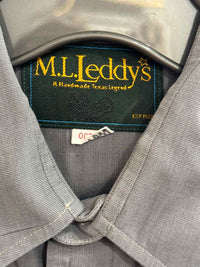 Men's M.L. Leddys Mens Size M Gray Shirt