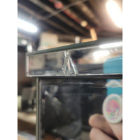 Mirrored Vanity w/ Tabletop Drawers & Folding Mirror (AS IS) - colletteconsignment.com