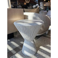 'Nika' Concrete Side Table by Arteriors - colletteconsignment.com