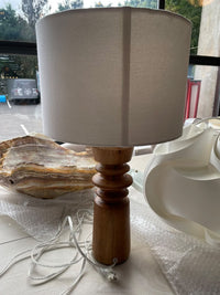 Pair of Wooden Table Lamps
