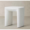 96G5YE6Z - Larissa White Plaster Side Table