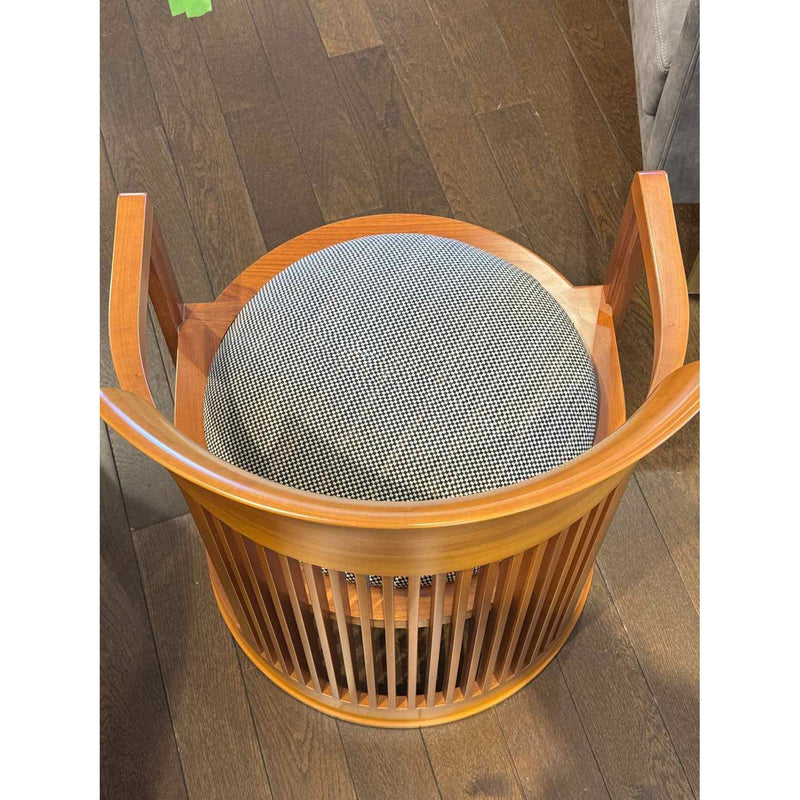 SET of 8 Model 606 Taliesin Barrel Armchairs by Frank Lloyd Wright for Cassina,
