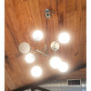'Bistro' Nickel & Milk Glass Globe Chandelier by RH