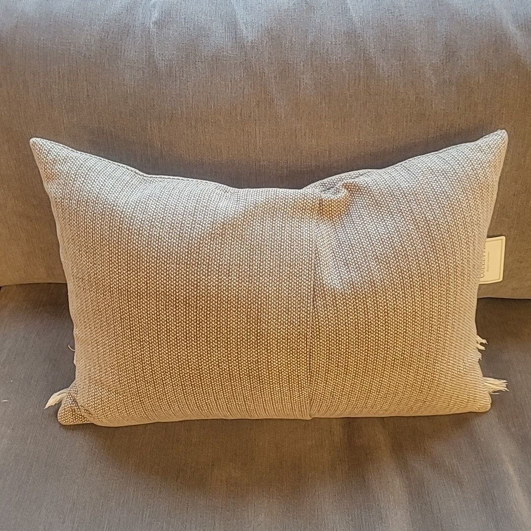 Tan Fringe Lumbar Pillow by Calvin Klein