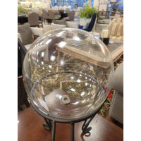 Replacement Glass Globe for Schwung Nickel Chandelier - colletteconsignment.com