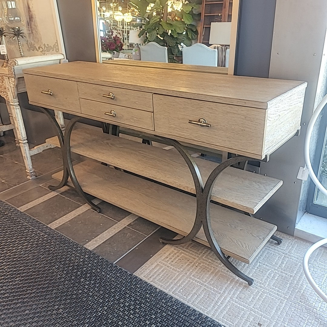 Del Mar Wood & Pewter 4-Drawer Sideboard by Stanley