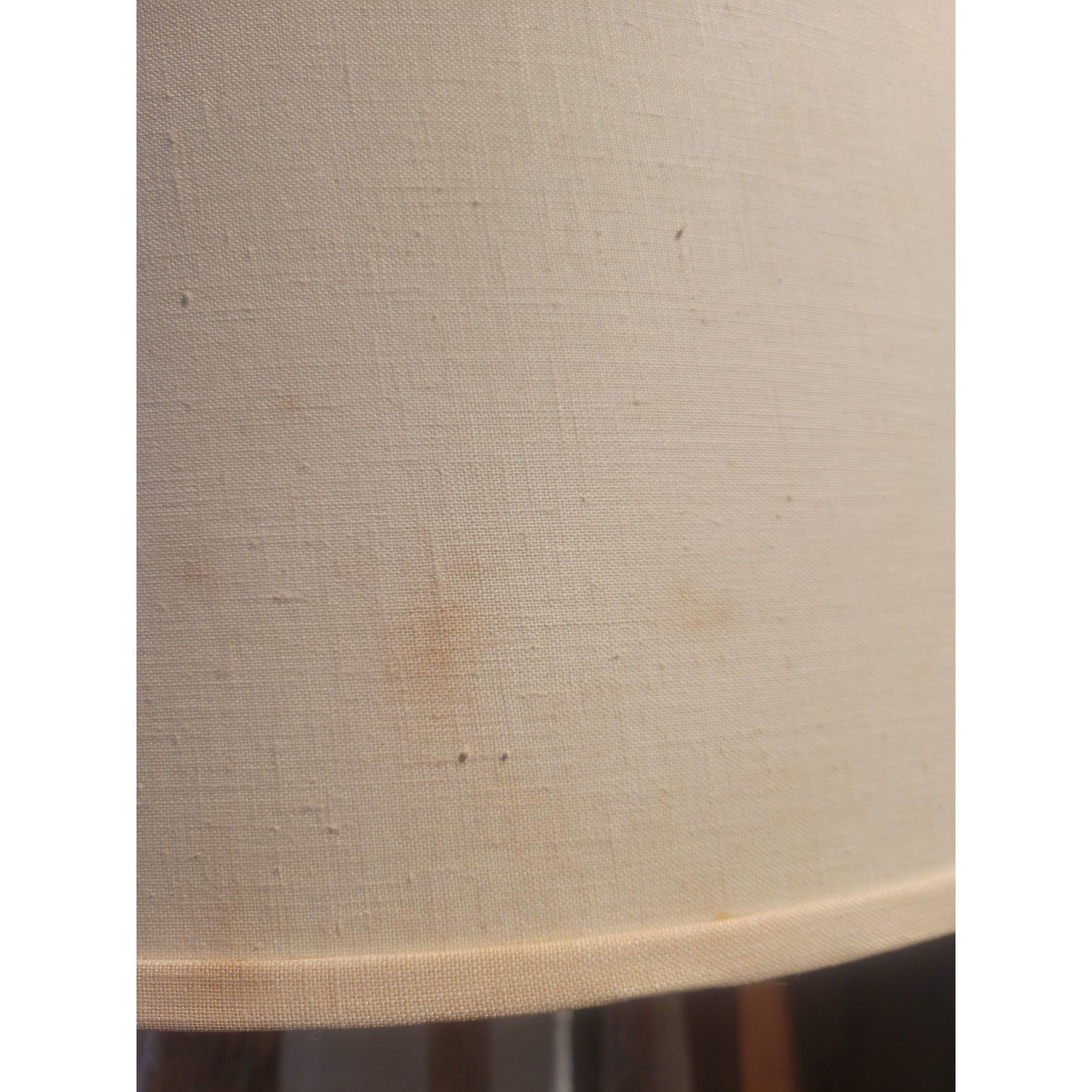 White Painted Driftwood Table Lamp w/ Shade (AS IS)