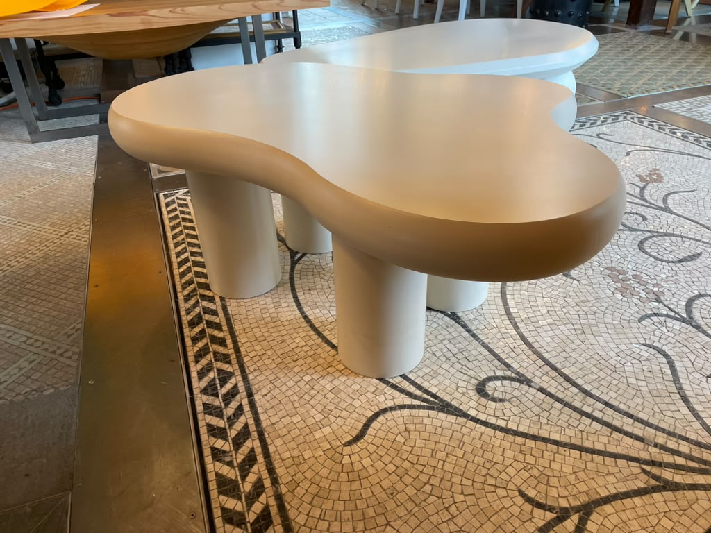 White Freeform Coffee Table