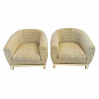 PAIR of Olive Green & Gold Lumbar Pillows