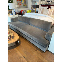 Performance Velvet Slate Sofa, 105"Lx40"Dx30"H