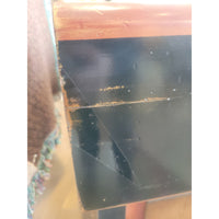 Mahogany & Cherry Bar de Bistro w/ Steel Top & Brass Rail by French Heritage