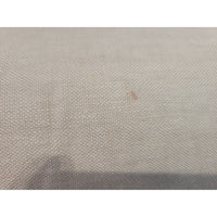 Custom Beige Perf. Linen Slipcover Slope Arm 3-Seater Sofa