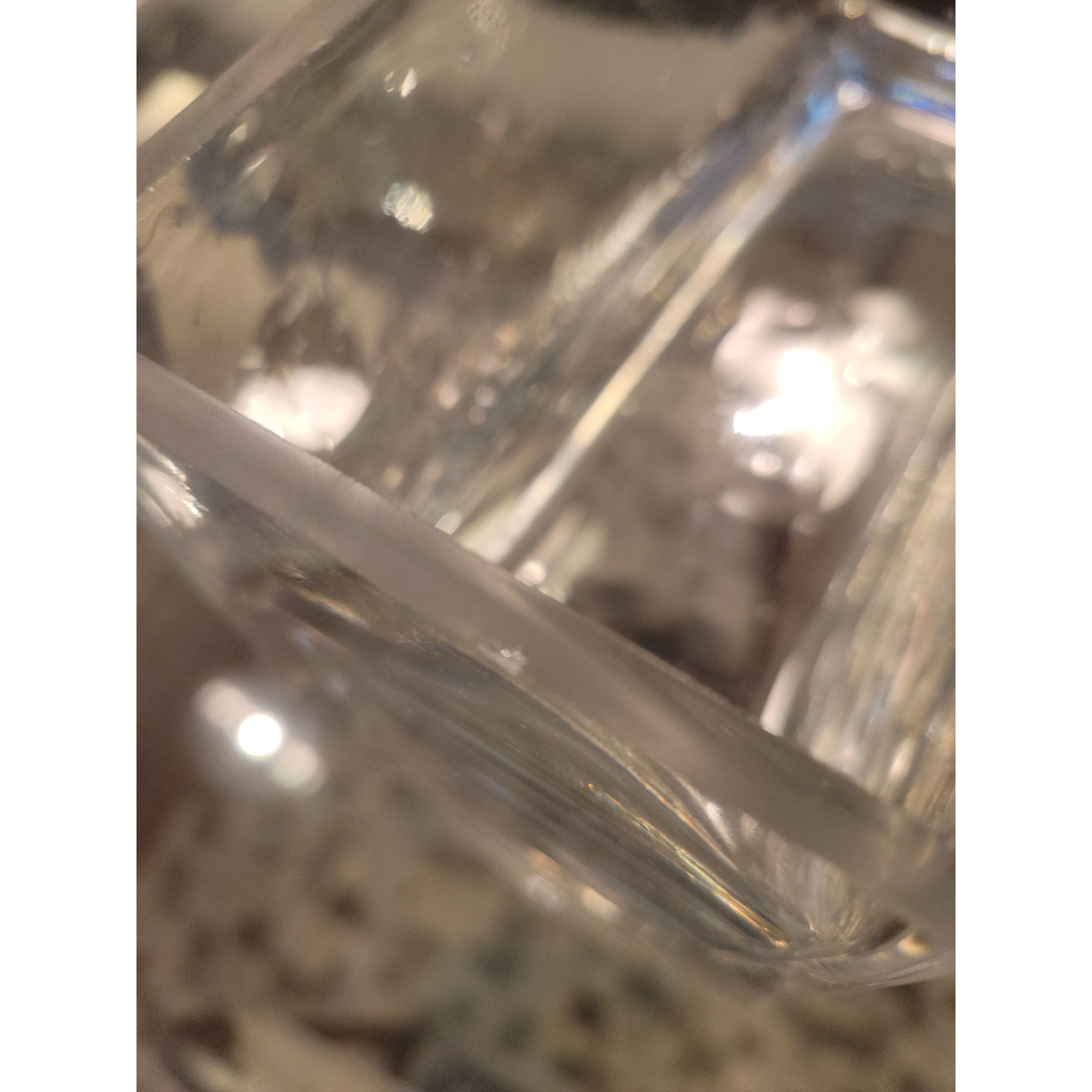 Glass Rectangular Vessel (AS IS) - colletteconsignment.com