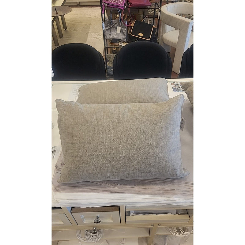 PAIR of Gray Lumbar Pillows