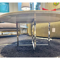3-ft Round Marble Coffee Table by Fendi Casa