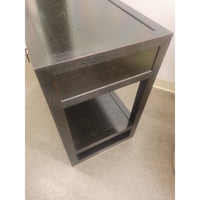 Black Wood Console Table w/ 2 Drawers