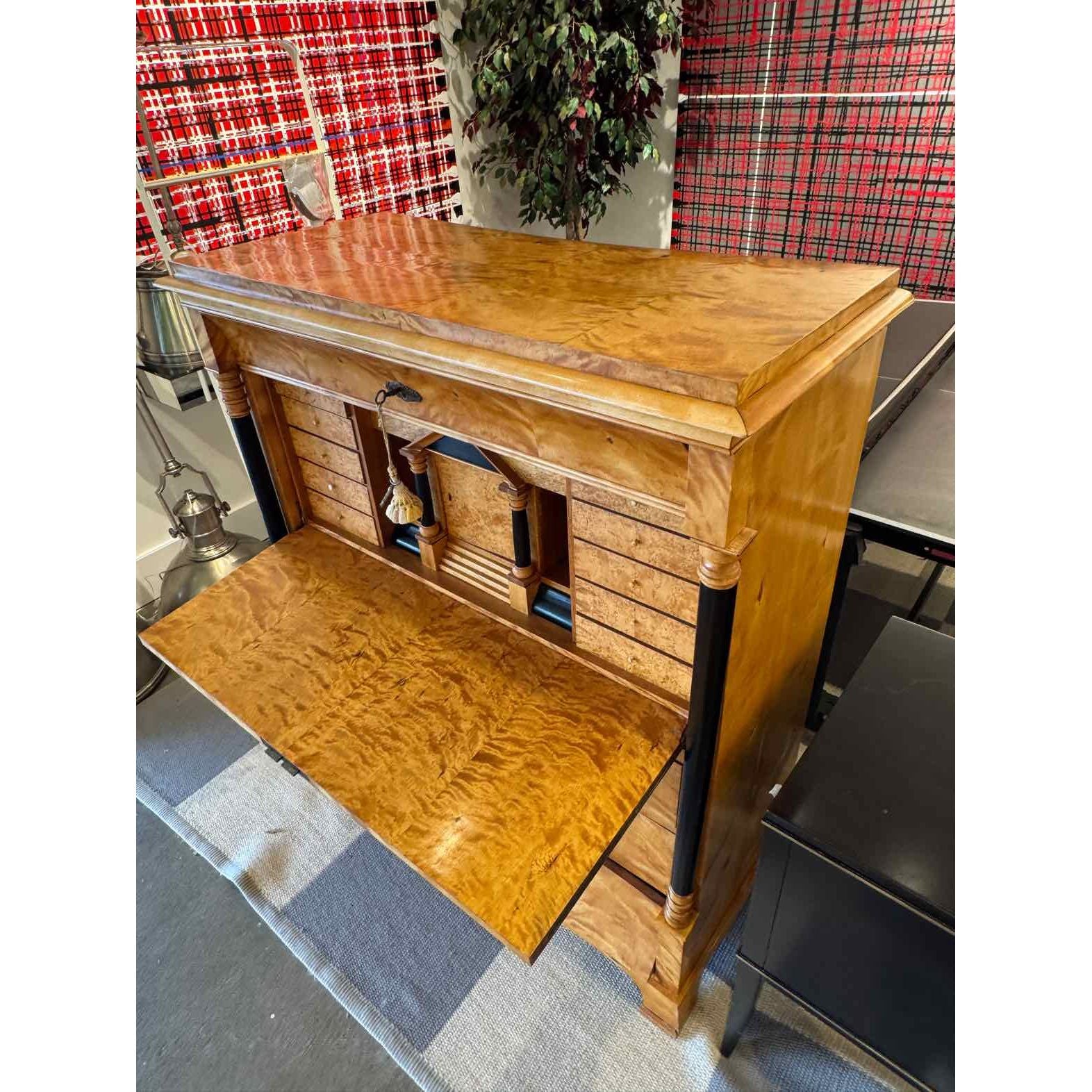 German Biedermeier Secretary Desk Circa 1830