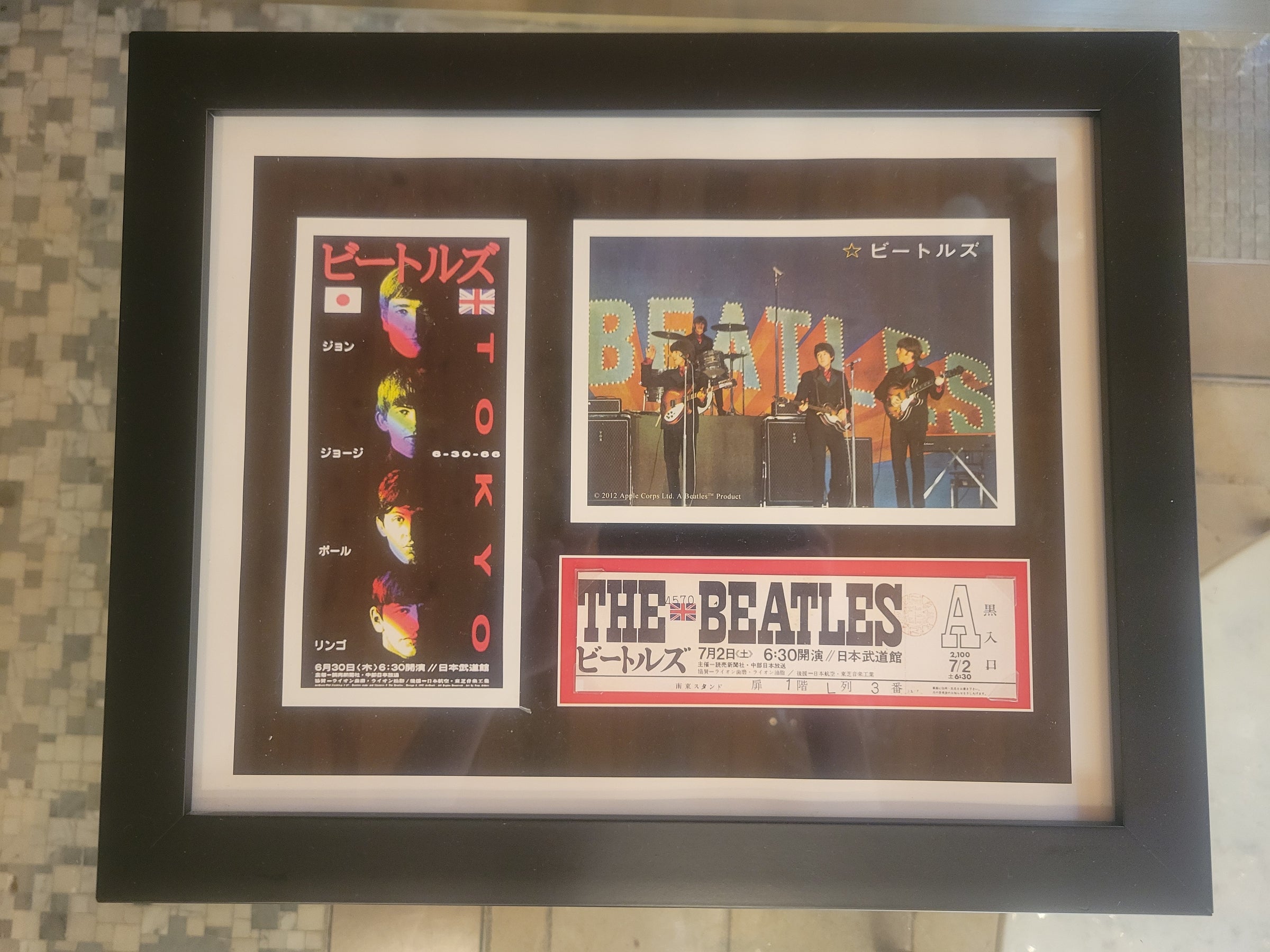 The Beatles Tokyo Concert Collection in Frame