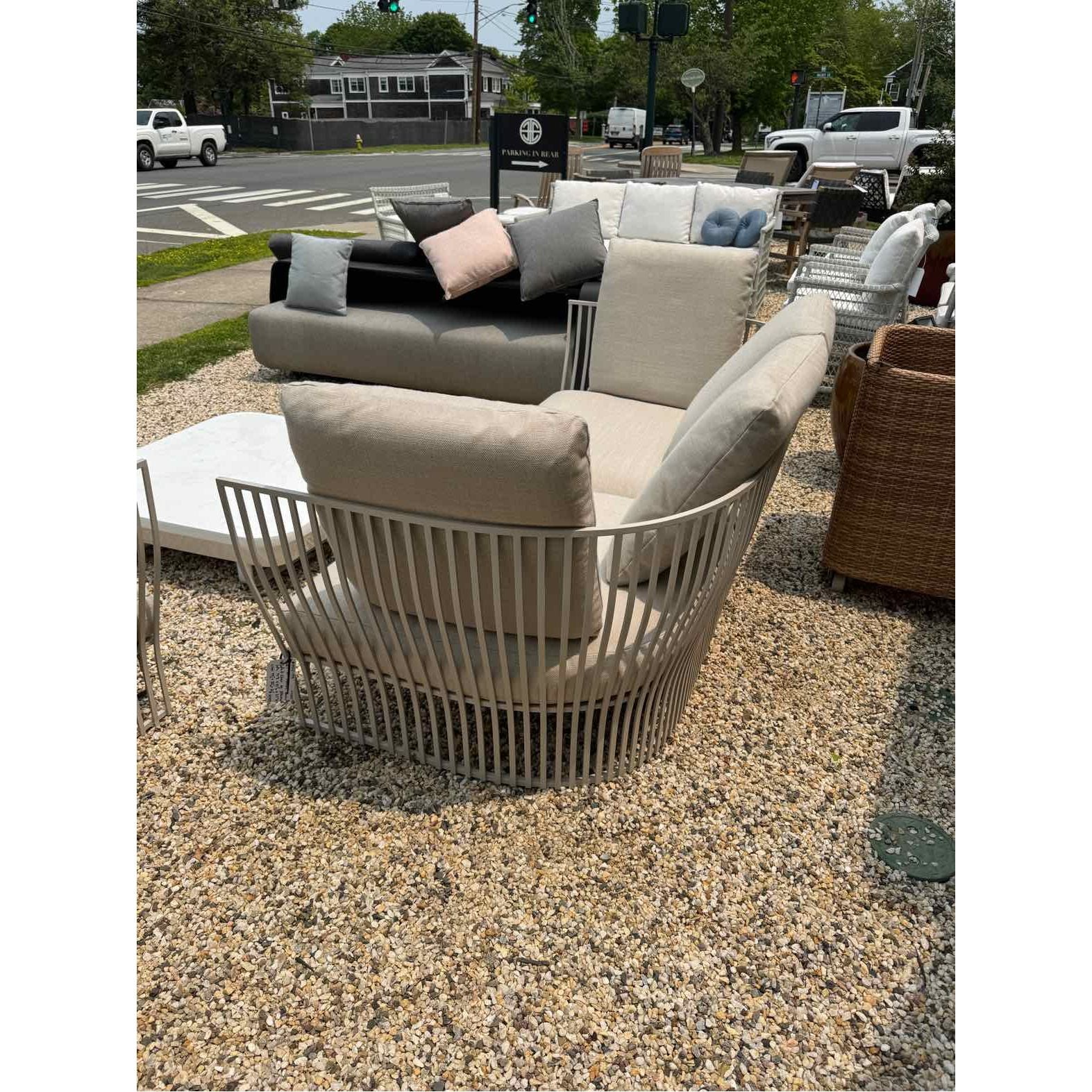 SET of 'Venexia' Aluminum Sofa & Chair by Ethimo