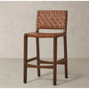 BKVHGXRG - Sausalito Brown Leather Counter Stool