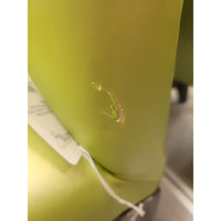 SET of 3 Green Vinyl Side Chairs - AS IS