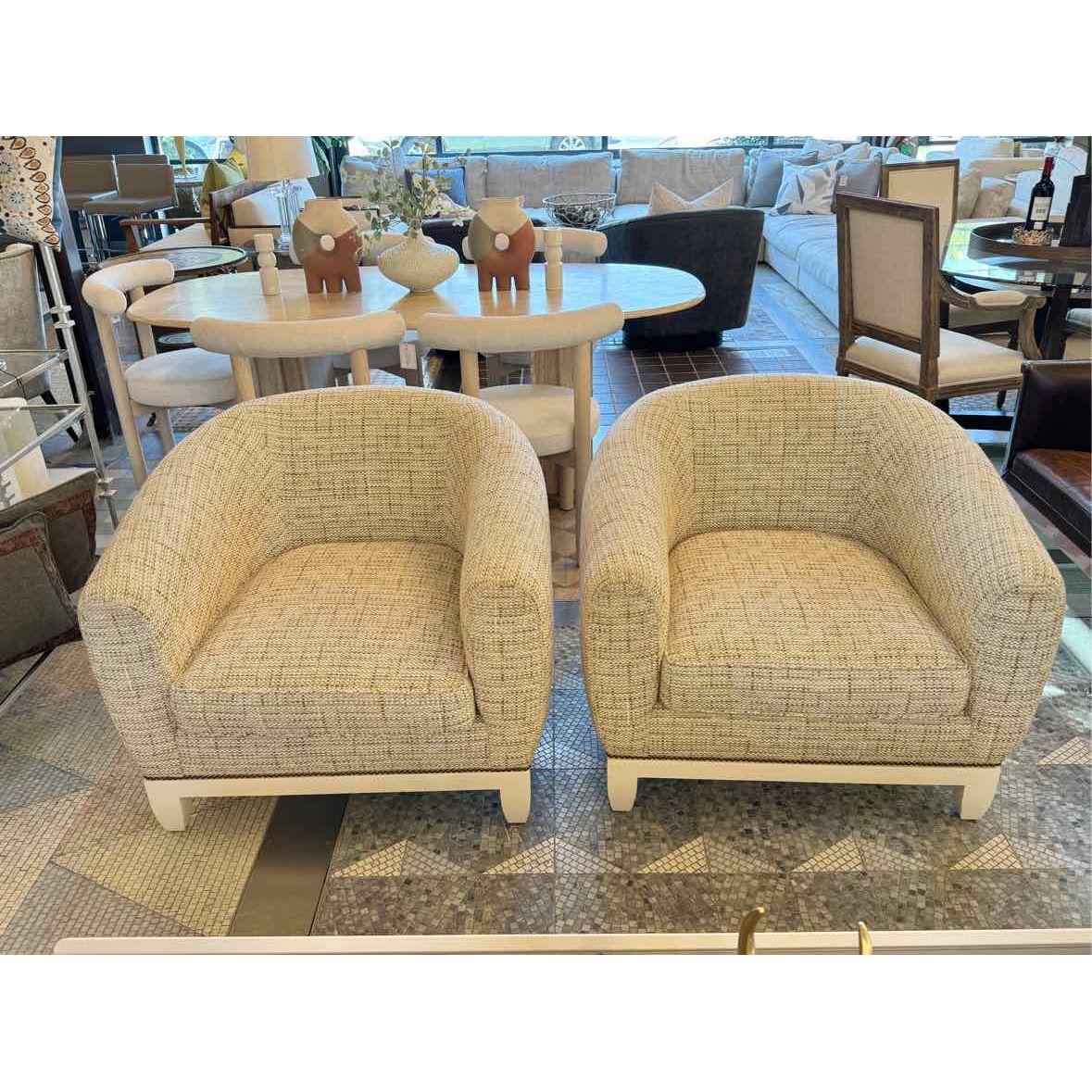 PAIR of Olive Green & Gold Lumbar Pillows