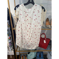 Rag & Bone Size L White/red Blouse