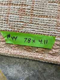 5' x 7.7' Brown & Beige Geometric Pattern Rug #44