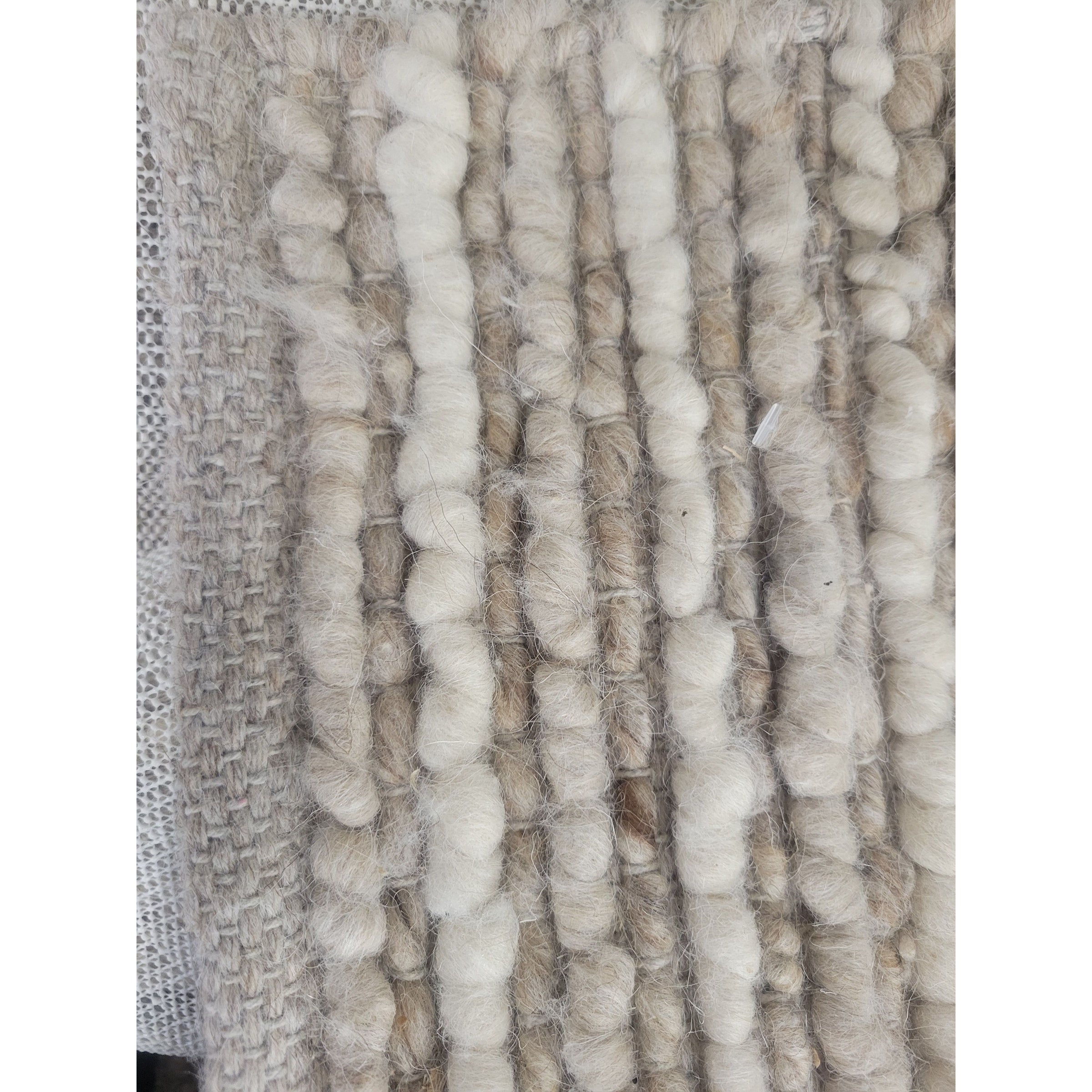 9x12 Beige Handwoven Textured Wool Rug by Uttermost