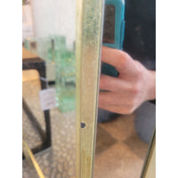 PAIR of Mirrored Glass Nightstands w/ Black Stone Tops (AS IS)