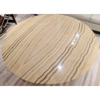 4-ft Round Onyx Coffee Table by Fendi Casa