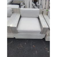 Custom Teak Swivel Lounge Chair