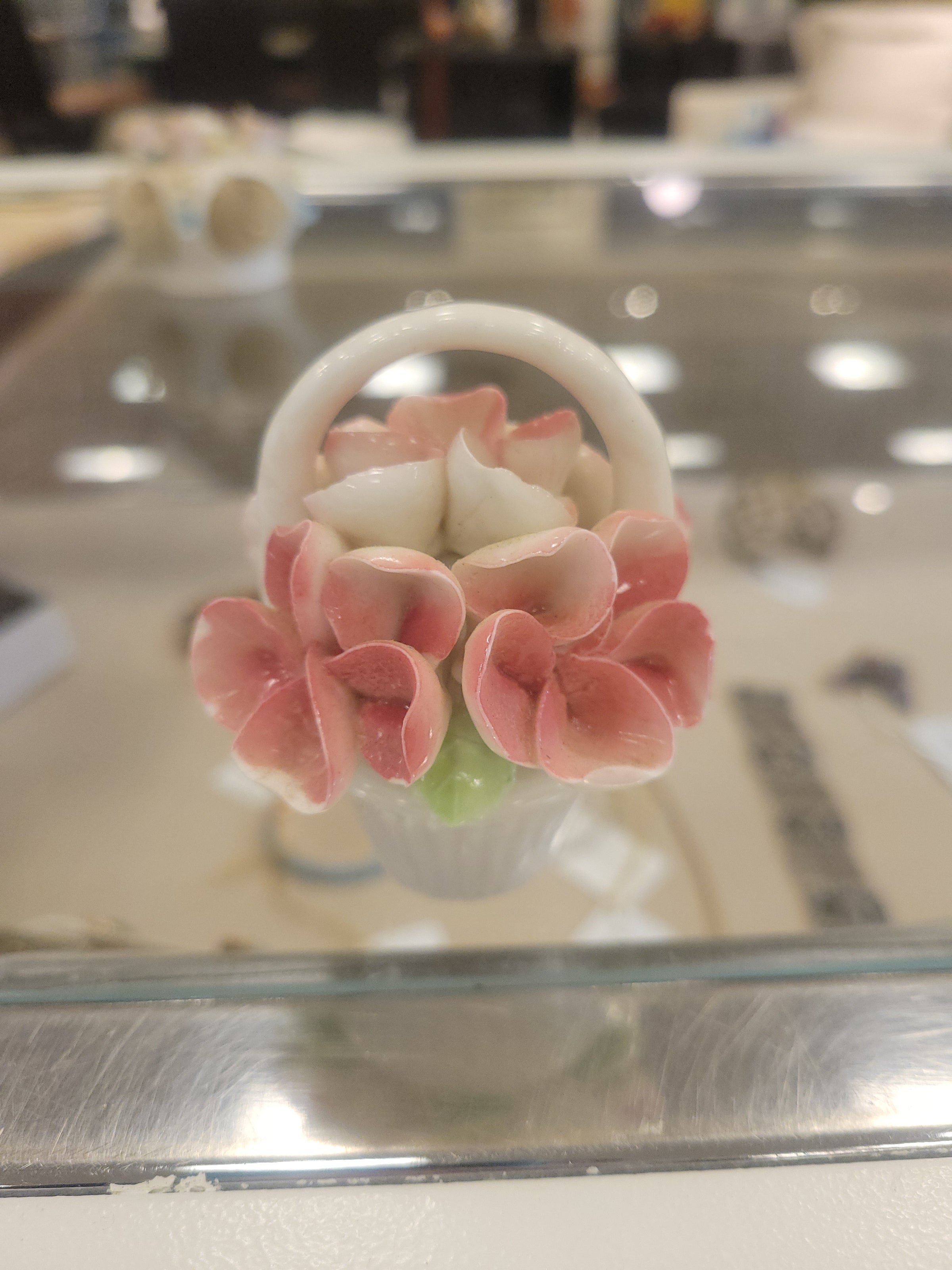 Porcelain Flower Basket