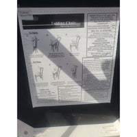 SET of 4 Blonde Wood Lattice Folding Chairs