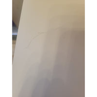 White Metal Parsons Desk w/ Wood Top by R&B