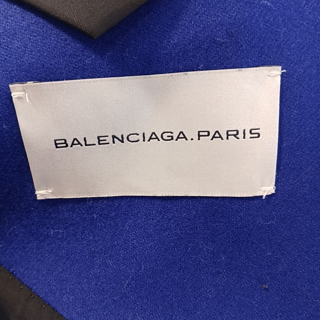 Balenciaga, Blue, Wool, Jacket, 50