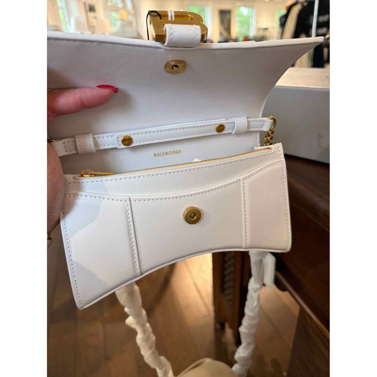 Balenciaga White Handbags
