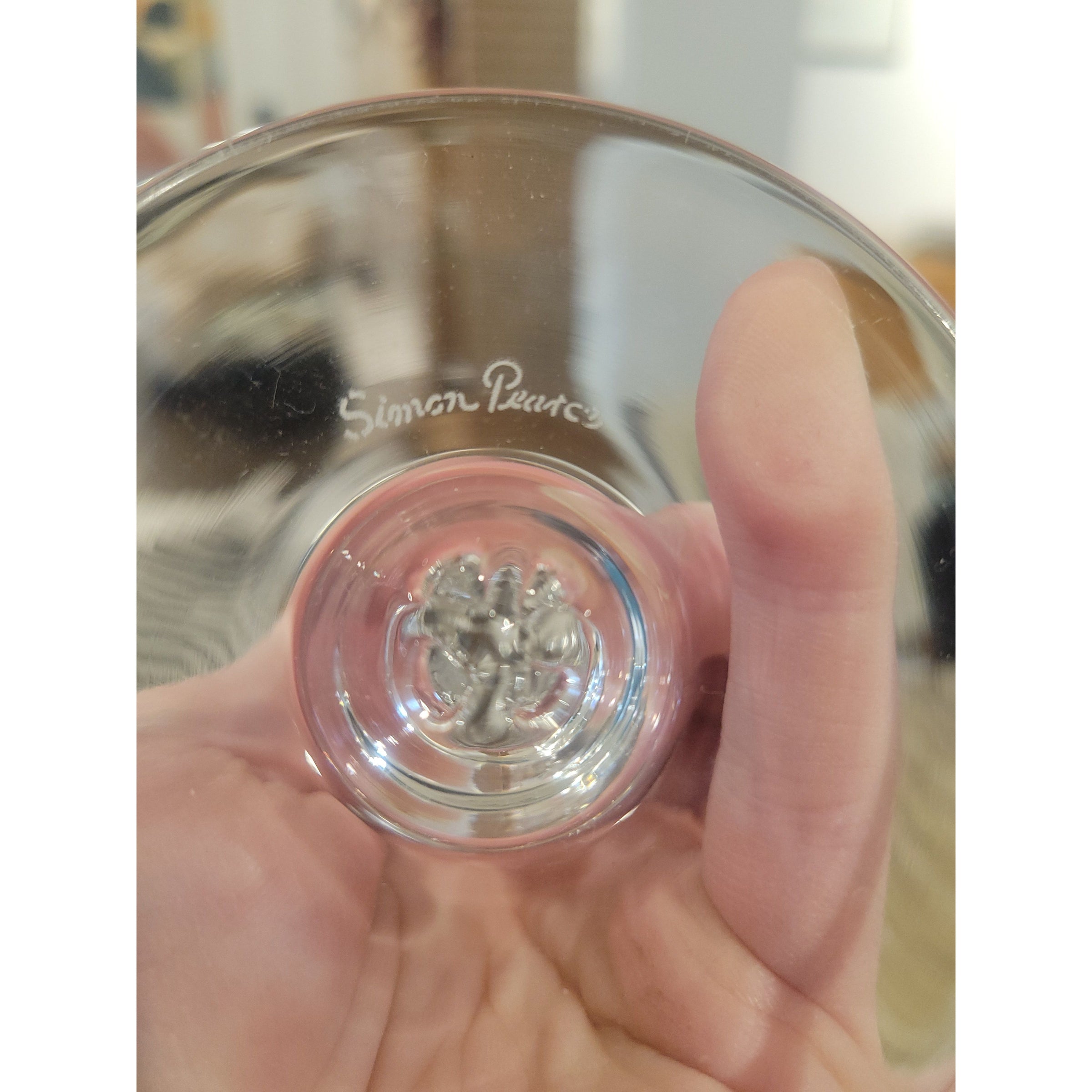 SET of 4 Simon Pearce Wine Glasses - colletteconsignment.com