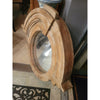 Vintage Salvaged Wood Oval Mirror