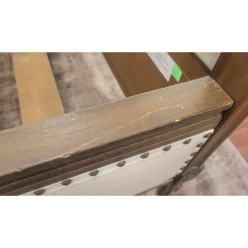 California King-Sized Maison Nailhead Upholstered Bed Frame by RH