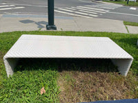 White Wicker Slimline Rectangular Coffee Table by Dedon