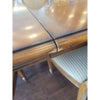 Vintage Drexel Heritage Dining Table w/ 2 Leaf Extensions & 4 Foam Pads