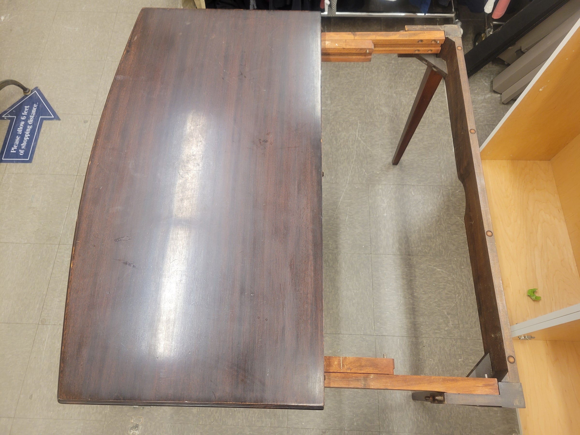 Vintage Mahogany Flip Top Table