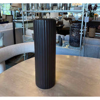 Haeger Fluted Gray Vase