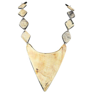 No 21 Bone Triangle Shape Necklace